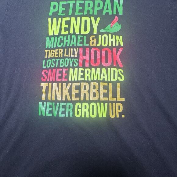 peter pan, wendy, michael, john, tiger lily, hook, smee, tinke ect tshirt xl - Picture 2 of 8